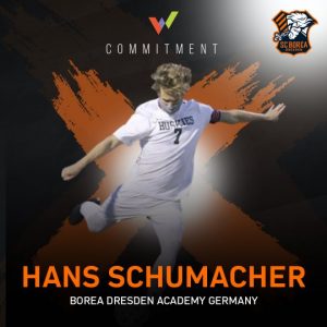 Hans Schumacher joins SC Borea Dresden's U19 for the Spring 2021