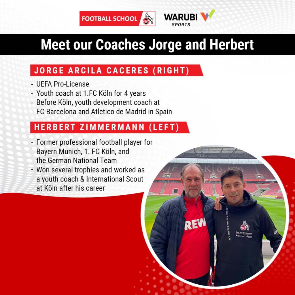 Coaches at the FC Cologne Football School in Germany
