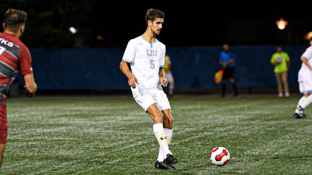 Stefan plays College Soccer for Long Island University