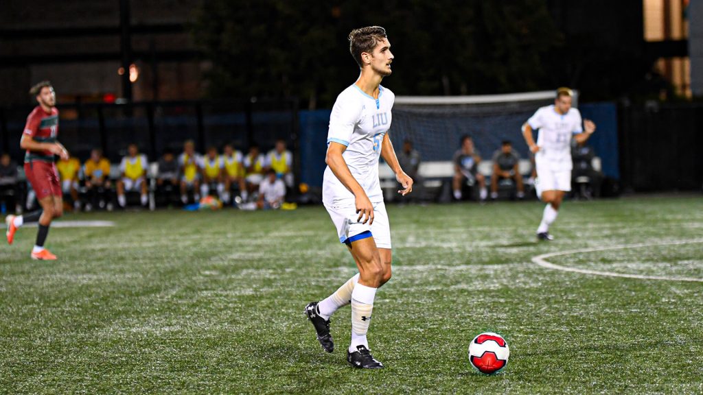 Stefan plays College Soccer for Long Island University