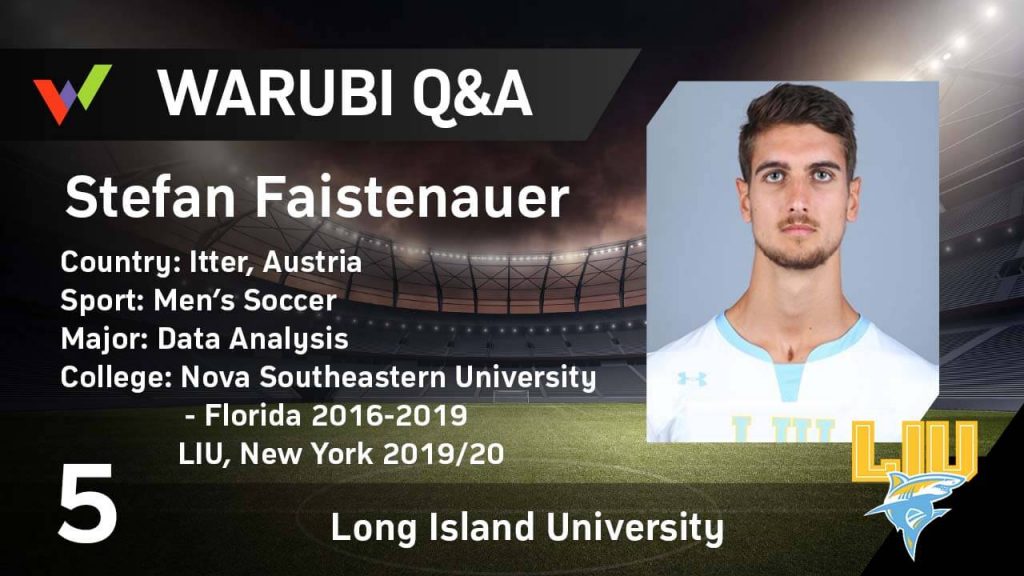 Stefan Faistenauer: FC Bayern München Youth Academy - D2 College Soccer in Florida - D1 College Soccer in New York - Job in San Francisco