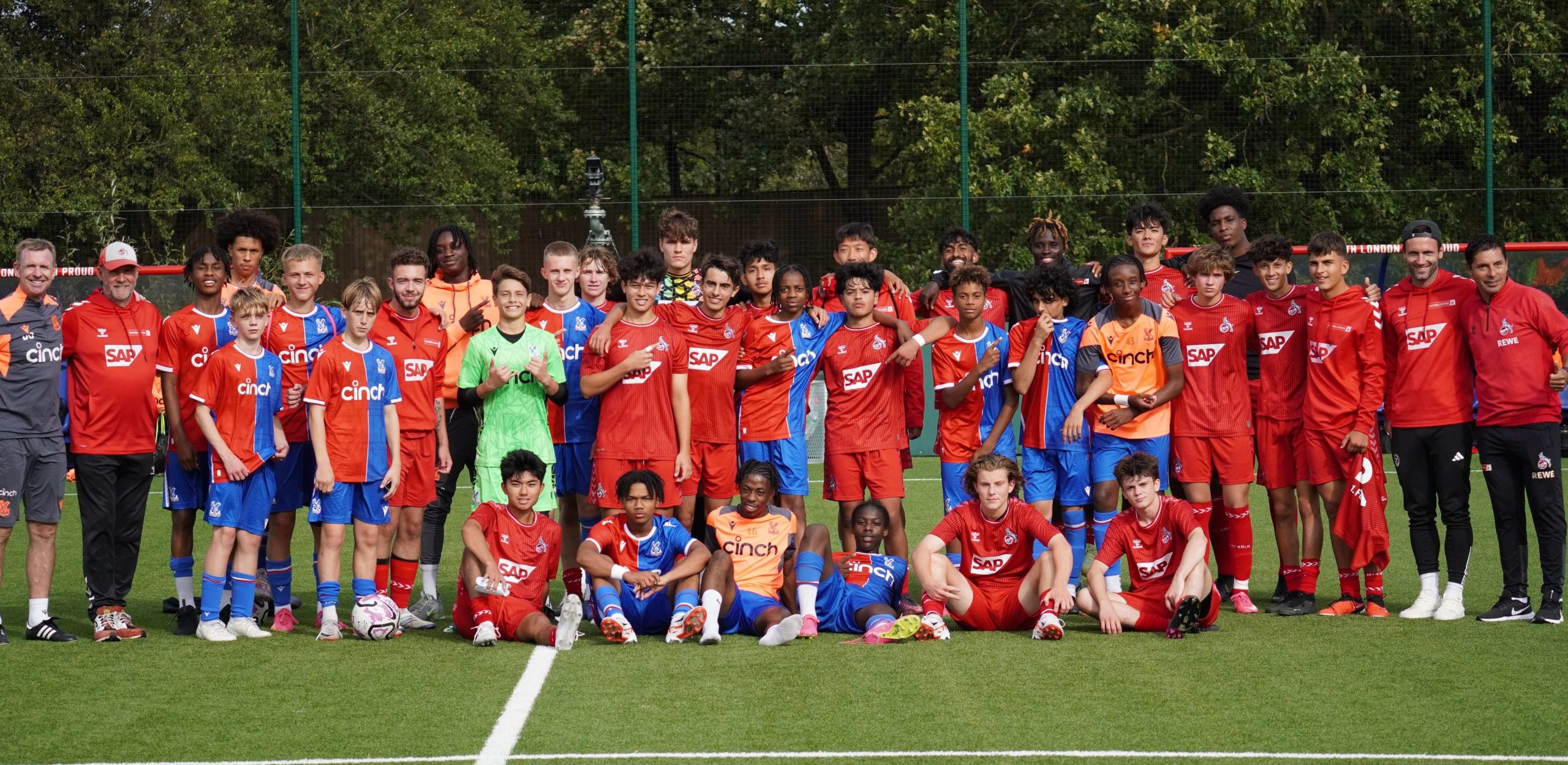 FC Cologne Bundesliga Talent Squad and Crystal Palace Premie League Academy - Team Picture